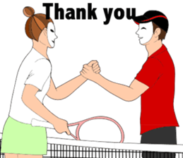 Tennis and badminton sticker #6099098