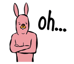 REAL Rabbit Sticker (English) sticker #6099377