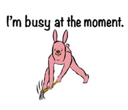 REAL Rabbit Sticker (English) sticker #6099381