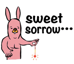 REAL Rabbit Sticker (English) sticker #6099383