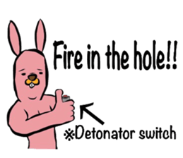 REAL Rabbit Sticker (English) sticker #6099386