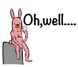 REAL Rabbit Sticker (English) sticker #6099388