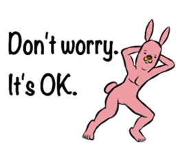 REAL Rabbit Sticker (English) sticker #6099394