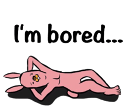 REAL Rabbit Sticker (English) sticker #6099396