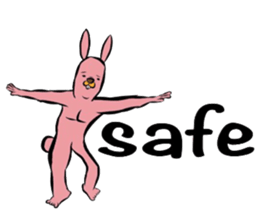 REAL Rabbit Sticker (English) sticker #6099398