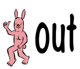 REAL Rabbit Sticker (English) sticker #6099399