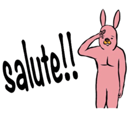REAL Rabbit Sticker (English) sticker #6099400