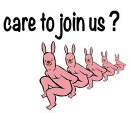 REAL Rabbit Sticker (English) sticker #6099401