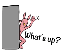 REAL Rabbit Sticker (English) sticker #6099403