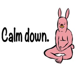 REAL Rabbit Sticker (English) sticker #6099404