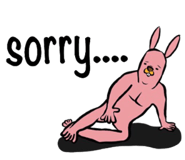 REAL Rabbit Sticker (English) sticker #6099405