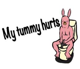 REAL Rabbit Sticker (English) sticker #6099407