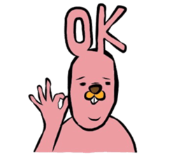 REAL Rabbit Sticker (English) sticker #6099410