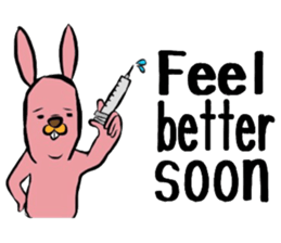 REAL Rabbit Sticker (English) sticker #6099412