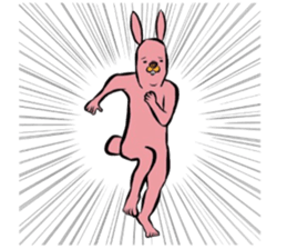 REAL Rabbit Sticker (English) sticker #6099414