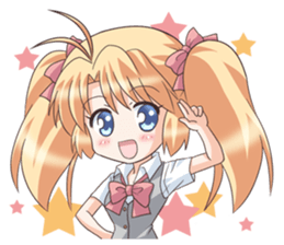 The girl of swimming suit and  uniform 2 sticker #6099856