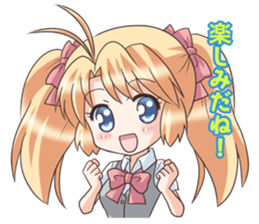 The girl of swimming suit and  uniform 2 sticker #6099859