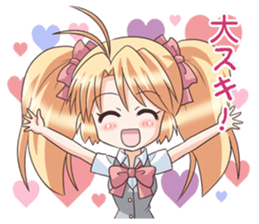 The girl of swimming suit and  uniform 2 sticker #6099860