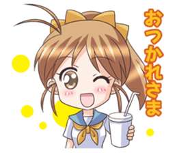 The girl of swimming suit and  uniform 2 sticker #6099889