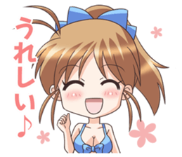 The girl of swimming suit and  uniform 2 sticker #6099892