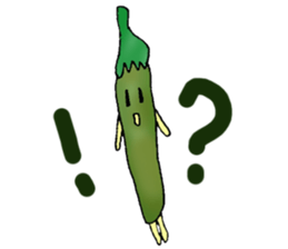 Green pepper and red pepper sticker #6100155