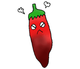 Green pepper and red pepper sticker #6100164