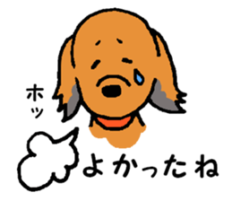 I'm a Miniature Dachshund. sticker #6100379