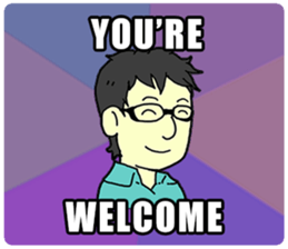 Super awesome  stickers(English) sticker #6100471