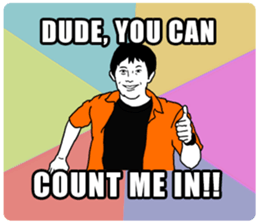 Super awesome  stickers(English) sticker #6100477