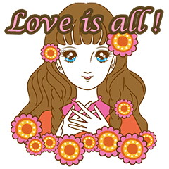 1960s of Japanese girl cartoon style