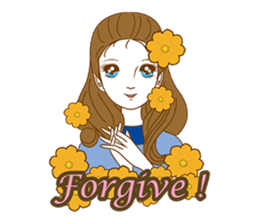 1960s of Japanese girl cartoon style sticker #6100658