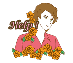 1960s of Japanese girl cartoon style sticker #6100666