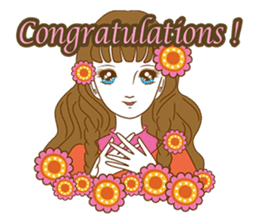 1960s of Japanese girl cartoon style sticker #6100667