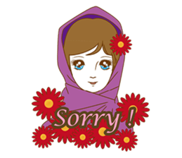 1960s of Japanese girl cartoon style sticker #6100676