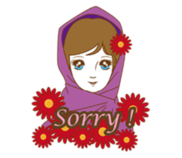 1960s of Japanese girl cartoon style sticker #6100676