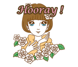 1960s of Japanese girl cartoon style sticker #6100679