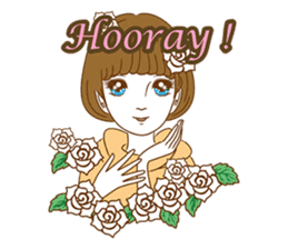 1960s of Japanese girl cartoon style sticker #6100679