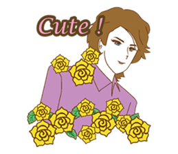 1960s of Japanese girl cartoon style sticker #6100682