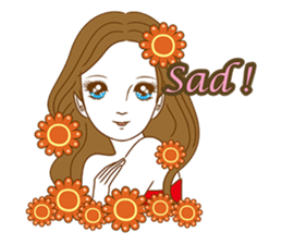 1960s of Japanese girl cartoon style sticker #6100689