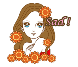 1960s of Japanese girl cartoon style sticker #6100689