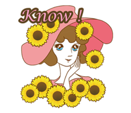 1960s of Japanese girl cartoon style sticker #6100690