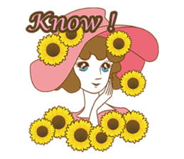 1960s of Japanese girl cartoon style sticker #6100690