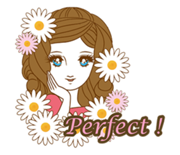 1960s of Japanese girl cartoon style sticker #6100695