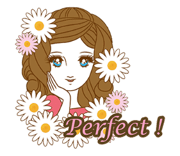 1960s of Japanese girl cartoon style sticker #6100695