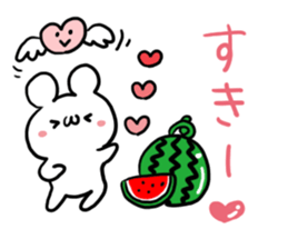 Summer White Bear sticker #6100884