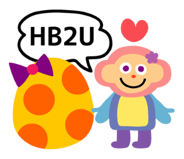 Daily life of animal and a fairy. 2(E) sticker #6101017