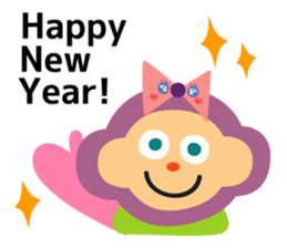 Daily life of animal and a fairy. 2(E) sticker #6101018