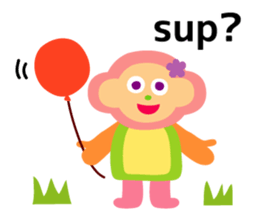 Daily life of animal and a fairy. 2(E) sticker #6101025