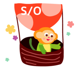 Daily life of animal and a fairy. 2(E) sticker #6101027