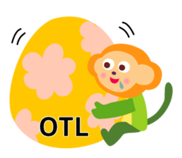 Daily life of animal and a fairy. 2(E) sticker #6101031